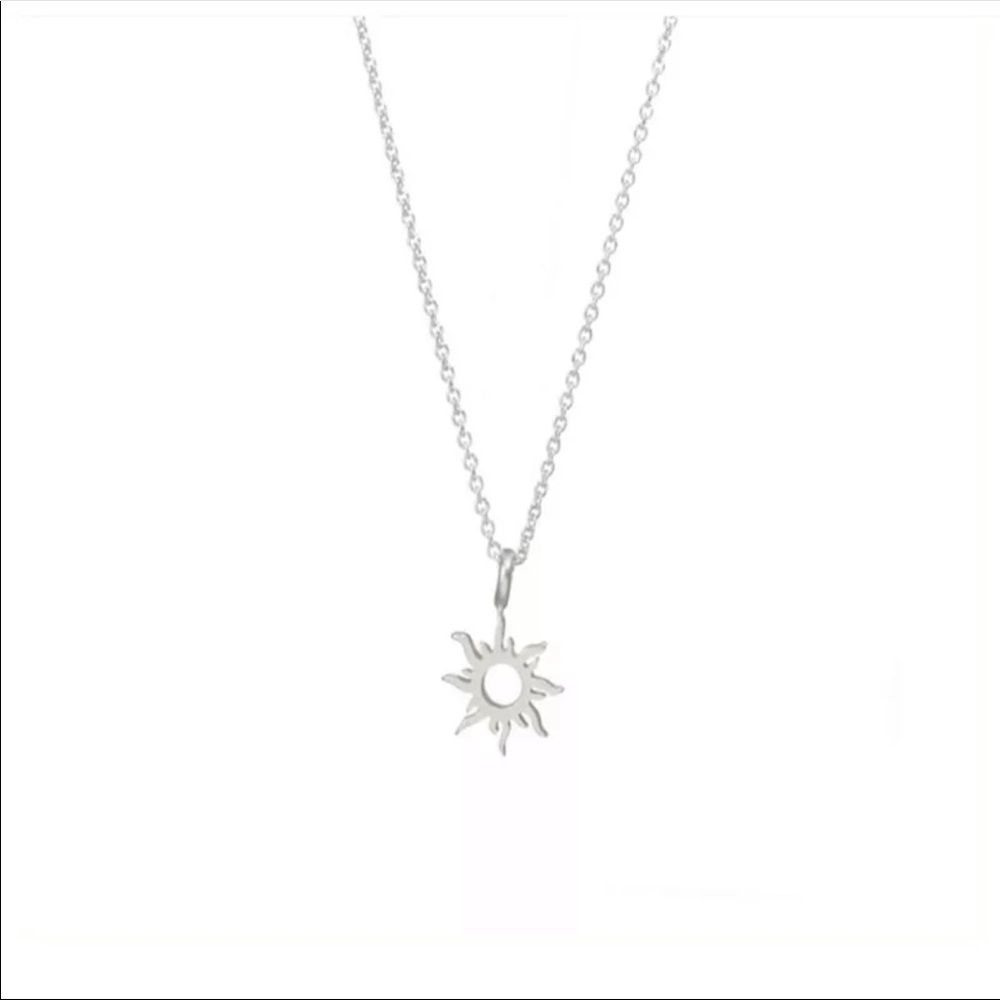 SILVER GOOD VIBES ONLY ♡ Gift Necklace - Picture 2 of 5